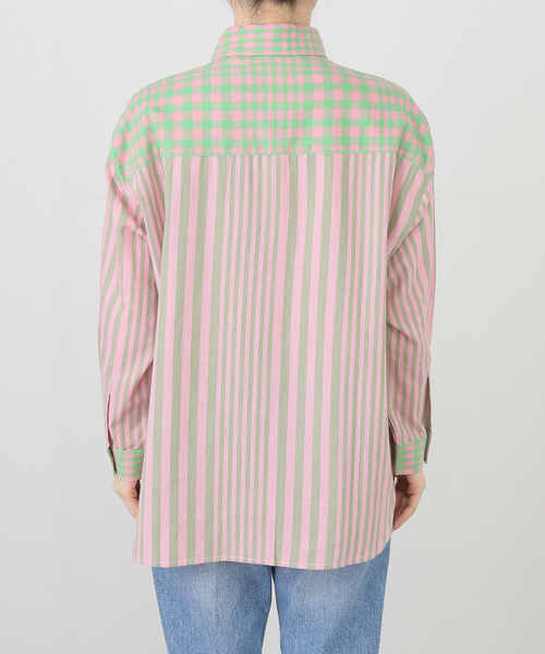 #ꓸENDRECHERIꓸ×ZOZO シャツ ENDRECHERI.（エンドリケリー）の「PLAID OPEN SHIRTS（シャツ