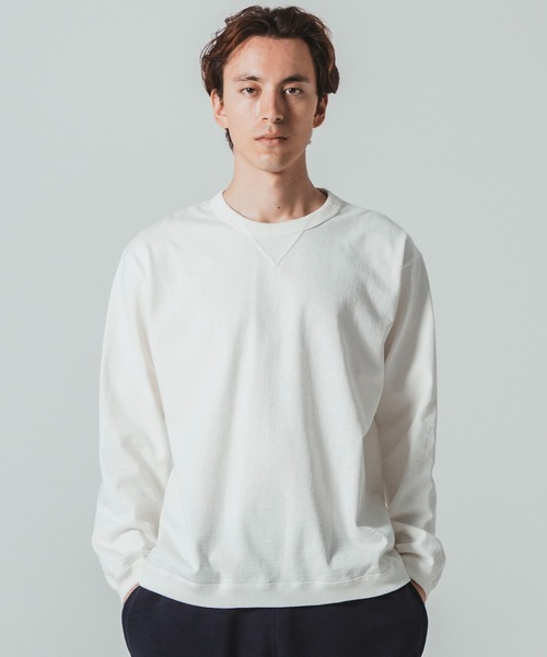 Jackman(ジャックマン)の「Dotsume Rib LS T-shirt(Tシャツ/カットソー・メンズ・ブラック/ホワイト×ブラック/オフホワイト/レッド・LARGE/SMALL/MEDIUM)」の2枚目の写真