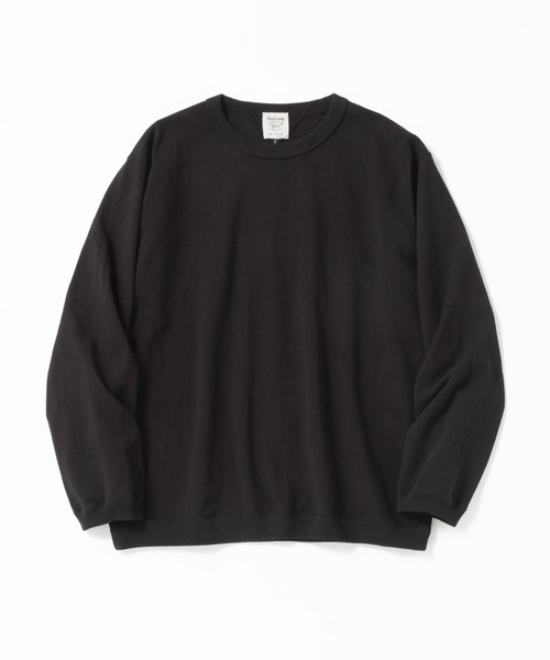 Jackman(ジャックマン)の「Dotsume Rib LS T-shirt(Tシャツ/カットソー・メンズ・ブラック/ホワイト×ブラック/オフホワイト/レッド・LARGE/SMALL/MEDIUM)」の1枚目の写真