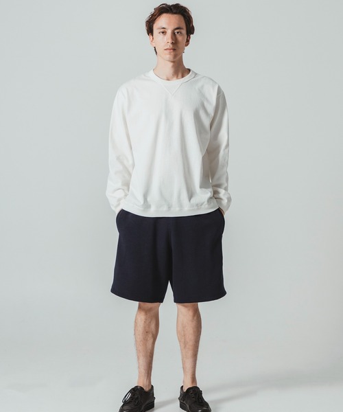 Jackman(ジャックマン)の「Dotsume Rib LS T-shirt(Tシャツ/カットソー・メンズ・ブラック/ホワイト×ブラック/オフホワイト/レッド・LARGE/SMALL/MEDIUM)」の12枚目の写真