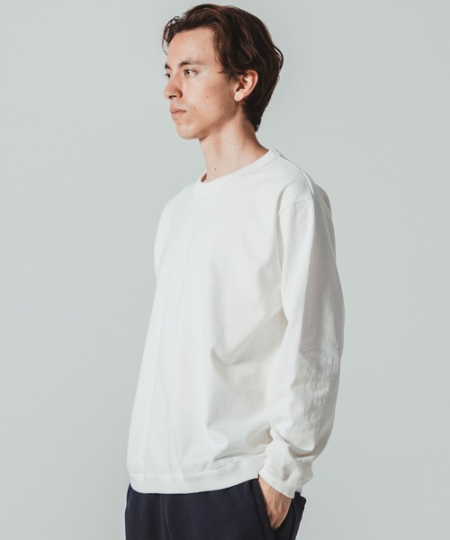 Jackman(ジャックマン)の「Dotsume Rib LS T-shirt(Tシャツ/カットソー・メンズ・ブラック/ホワイト×ブラック/オフホワイト/レッド・LARGE/SMALL/MEDIUM)」の14枚目の写真