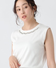 サマ見えビジューTシャツ/318898