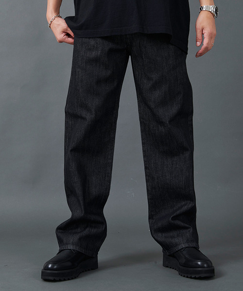 CavariA（キャバリア）の「フロントヨークデザインデニム（デニムパンツ・メンズ・インディゴブルー/ブラック・マルチサイズ）」の2枚目の写真