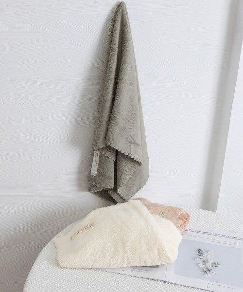 Miniministore（ミニミニストア）の「ヘアドライタオル 超高吸水速乾ヘアタオル（タオル・レディース・ピンク/オフホワイト/グレイッシュベージュ・FREE）」の14枚目の写真