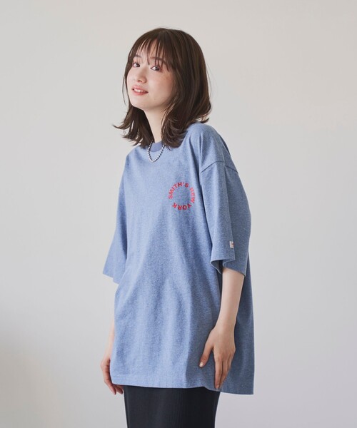 SMITH'S(スミス)の「SMITH’S(スミス)別注NYプリントリンガーTシャツ(Tシャツ/カットソー・メンズ・コバルトブルー/ライトグレー・M/S/XL/L)」の15枚目の写真