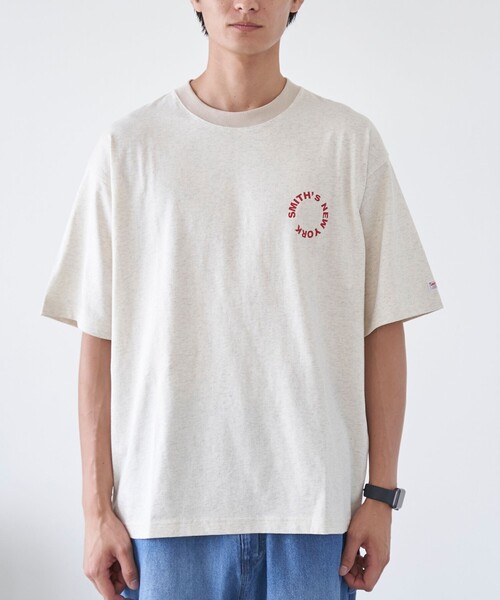 SMITH'S(スミス)の「SMITH’S(スミス)別注NYプリントリンガーTシャツ(Tシャツ/カットソー・メンズ・コバルトブルー/ライトグレー・M/S/XL/L)」の17枚目の写真