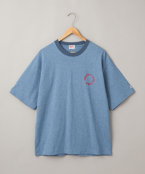 SMITH'S(スミス)の「SMITH’S(スミス)別注NYプリントリンガーTシャツ(Tシャツ/カットソー・メンズ・コバルトブルー/ライトグレー・M/S/XL/L)」の6枚目の写真