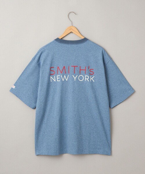 SMITH'S(スミス)の「SMITH’S(スミス)別注NYプリントリンガーTシャツ(Tシャツ/カットソー・メンズ・コバルトブルー/ライトグレー・M/S/XL/L)」の5枚目の写真
