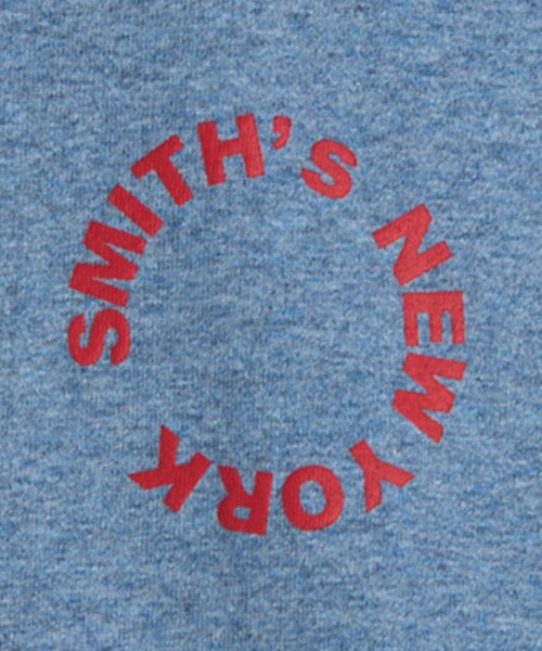 SMITH'S(スミス)の「SMITH’S(スミス)別注NYプリントリンガーTシャツ(Tシャツ/カットソー・メンズ・コバルトブルー/ライトグレー・M/S/XL/L)」の4枚目の写真