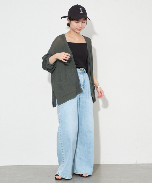 SLOBE IENA（スローブイエナ）の「畔オーバーカーディガン（カーディガン/ボレロ・レディース・カーキ/ベージュ・FREE）」の17枚目の写真