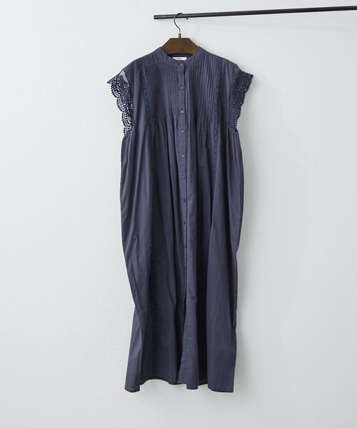 NAO（ナオ）の「【NAO】コットンレースワンピース（ワンピース・レディース・ネイビー/ブラウン/ブラック/オフホワイト・FREE）」の4枚目の写真