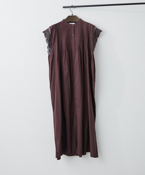 NAO（ナオ）の「【NAO】コットンレースワンピース（ワンピース・レディース・ネイビー/ブラウン/ブラック/オフホワイト・FREE）」の3枚目の写真