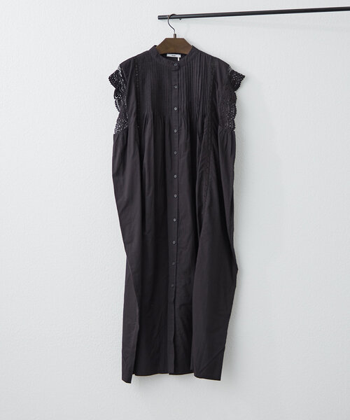 NAO（ナオ）の「【NAO】コットンレースワンピース（ワンピース・レディース・ネイビー/ブラウン/ブラック/オフホワイト・FREE）」の2枚目の写真