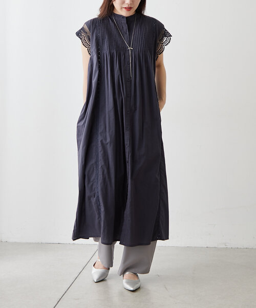 NAO（ナオ）の「【NAO】コットンレースワンピース（ワンピース・レディース・ネイビー/ブラウン/ブラック/オフホワイト・FREE）」の12枚目の写真