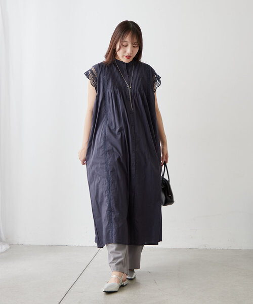 NAO（ナオ）の「【NAO】コットンレースワンピース（ワンピース・レディース・ネイビー/ブラウン/ブラック/オフホワイト・FREE）」の14枚目の写真