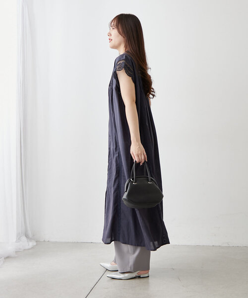 NAO（ナオ）の「【NAO】コットンレースワンピース（ワンピース・レディース・ネイビー/ブラウン/ブラック/オフホワイト・FREE）」の16枚目の写真