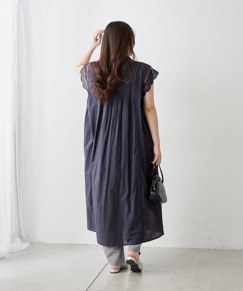 NAO（ナオ）の「【NAO】コットンレースワンピース（ワンピース・レディース・ネイビー/ブラウン/ブラック/オフホワイト・FREE）」の18枚目の写真