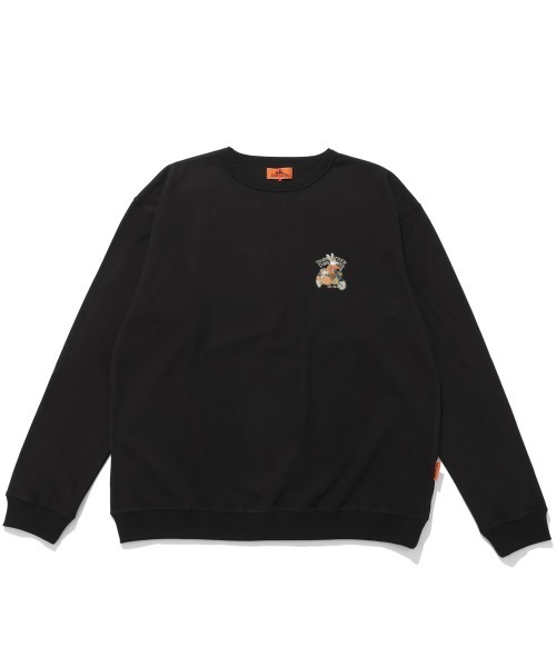 KRIFF MAYER（クリフメイヤー）の「【ストレッチ】もちのび刺繍ロンT（Tシャツ/カットソー・メンズ・ダークブルー/ダークブラウン/カラフル/レッド/グレー/ナチュラル/ブラック・X-LARGE/LARGE/MEDIUM）」の8枚目の写真