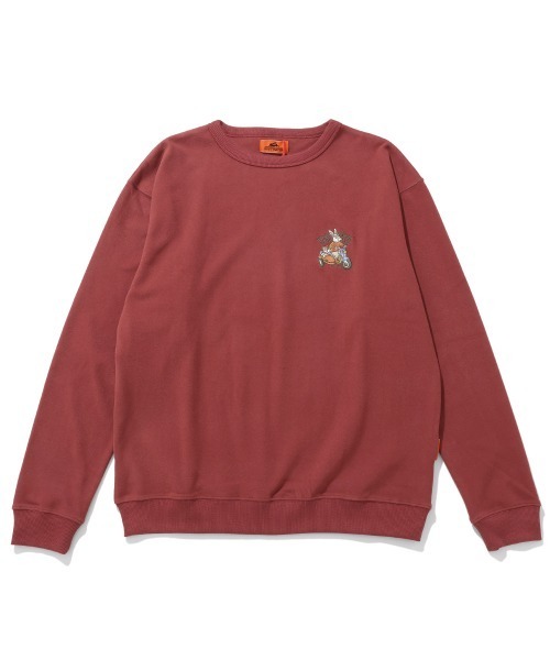 KRIFF MAYER（クリフメイヤー）の「【ストレッチ】もちのび刺繍ロンT（Tシャツ/カットソー・メンズ・ダークブルー/ダークブラウン/カラフル/レッド/グレー/ナチュラル/ブラック・X-LARGE/LARGE/MEDIUM）」の9枚目の写真