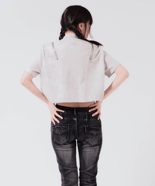 Cropped Zip Tops / クロップド ZIPトップス（Tシャツ/カットソー