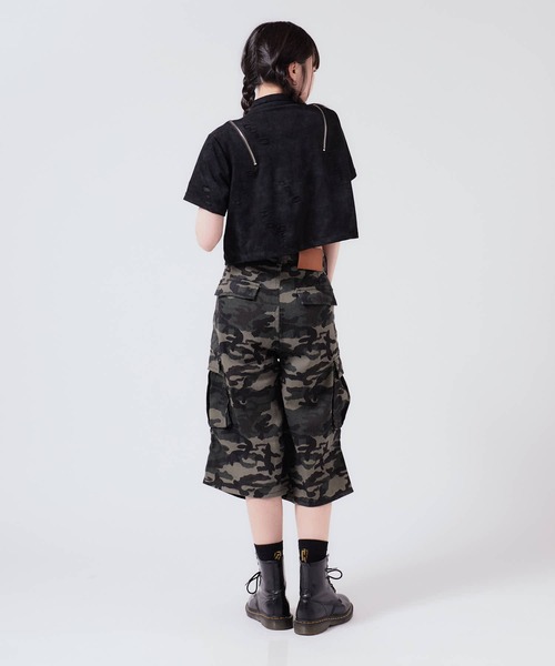 Chick（チック）の「Cropped Zip Tops / クロップド ZIPトップス 秋物 秋服 2026年秋冬（Tシャツ/カットソー・レディース・グレー/ブラック/ホワイト/ダークグレー・FREE）」の16枚目の写真