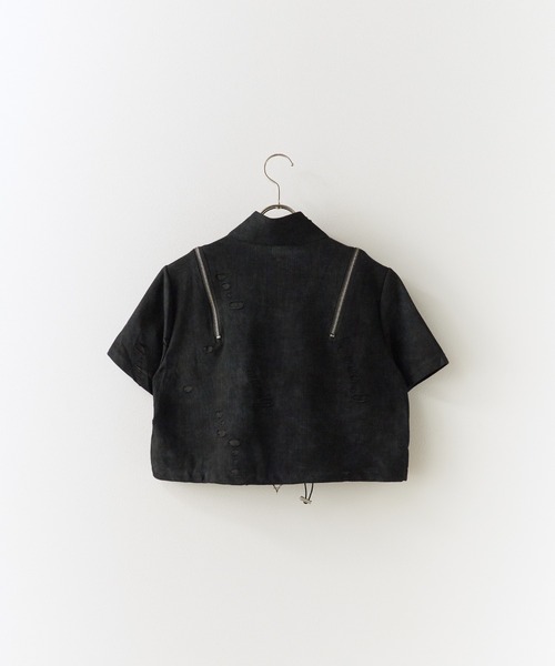 Cropped Zip Tops / クロップド ZIPトップス（Tシャツ