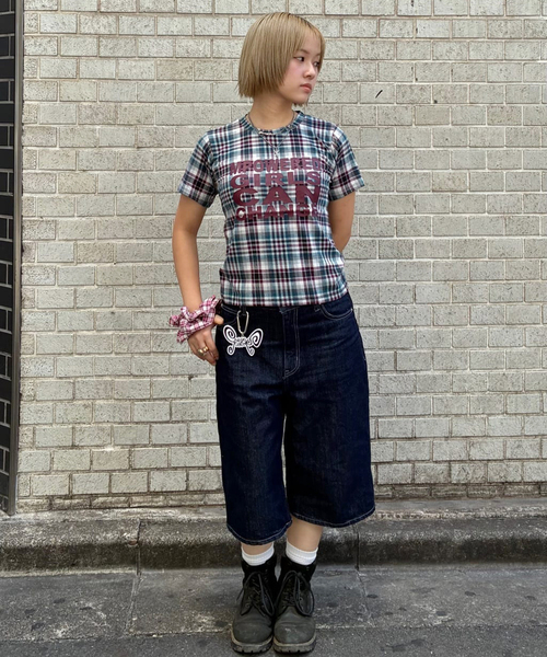 Oriens JOURNAL STANDARD(オリエンス ジャーナルスタンダード)の「《追加2》ルーズデニムハーフパンツ(その他パンツ・レディース・グリーン/ブルー/ネイビー・36/38)」の6枚目の写真