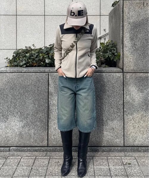 Oriens JOURNAL STANDARD(オリエンス ジャーナルスタンダード)の「《追加2》ルーズデニムハーフパンツ(その他パンツ・レディース・グリーン/ブルー/ネイビー・36/38)」の17枚目の写真