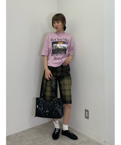 SLY BLEACH CHECK M／パンツ SLY | BLEACH CHECK M／パンツ (ショートパンツ ) |SHEL'TTER