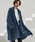 CAMBIOiJrIj́umcg3660-Cotton Rayon Brushed KIMONO Like Gown KEiJ[fBK/{jvblCr[