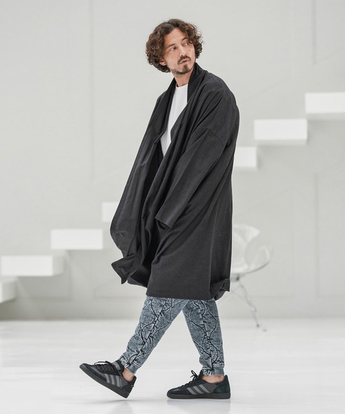 mcg3660-Cotton Rayon Brushed KIMONO Like Gown ガウン（カーディガン