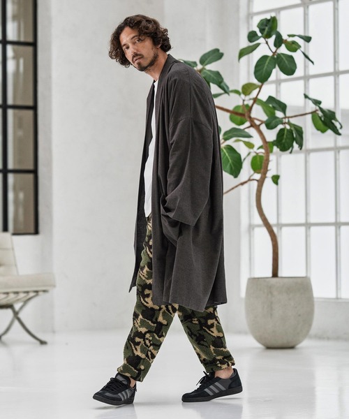 CAMBIO（カンビオ）の「mcg3660-Cotton Rayon Brushed KIMONO Like Gown ガウン（カーディガン/ボレロ・メンズ・ブラック/チャコール/ネイビー・S/M/L）」の15枚目の写真