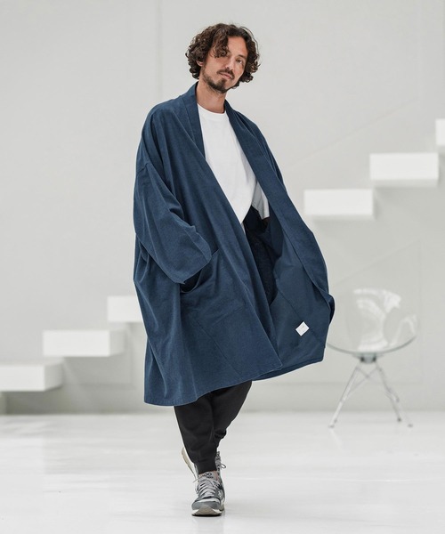 mcg3660-Cotton Rayon Brushed KIMONO Like Gown ガウン（カーディガン