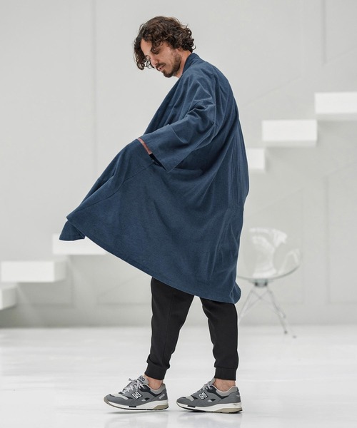 mcg3660-Cotton Rayon Brushed KIMONO Like Gown ガウン（カーディガン