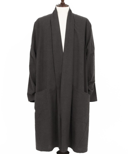 新品　CAMBIO カンビオ　半袖　羽織　キモノ　ガウン　ロング　レーヨン　M 50%OFF【CAMBIO(カンビオ)】 KIMONO Like Linen Rayon 3-4