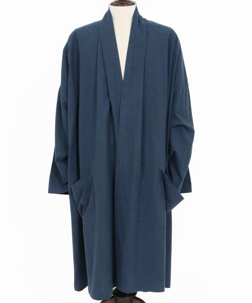 mcg3660-Cotton Rayon Brushed KIMONO Like Gown ガウン
