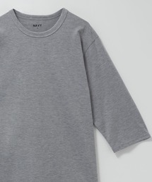 NAVY 抗菌天竺7分袖Tシャツ【抗菌防臭加工】