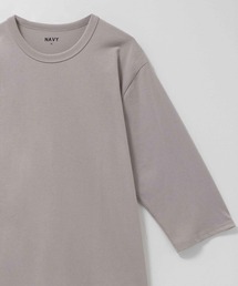 NAVY 抗菌天竺7分袖Tシャツ【抗菌防臭加工】