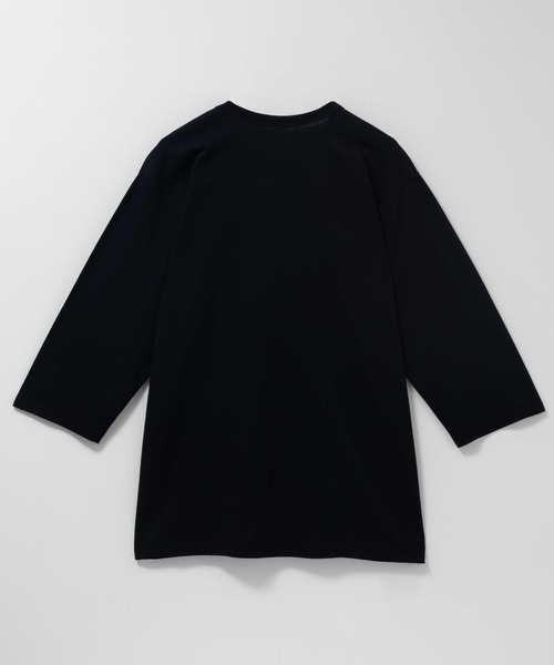 NAVY(ネイビー)の「NAVY 抗菌天竺7分袖Tシャツ【抗菌防臭加工】(Tシャツ/カットソー・メンズ・杢グレー/オフホワイト/ブラック/グレイッシュベージュ/チャコールグレー・M/S/XL/L)」の14枚目の写真