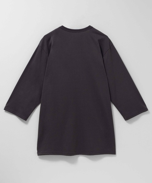 NAVY(ネイビー)の「NAVY 抗菌天竺7分袖Tシャツ【抗菌防臭加工】(Tシャツ/カットソー・メンズ・杢グレー/オフホワイト/ブラック/グレイッシュベージュ/チャコールグレー・M/S/XL/L)」の16枚目の写真
