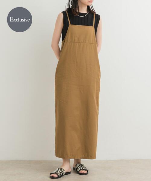 Lee（リー）の「『別注』Lee×DOORS　キャミワンピース（ワンピース・レディース・ライトブルー/ブラウン/ワンウォッシュ・ONE）」の2枚目の写真
