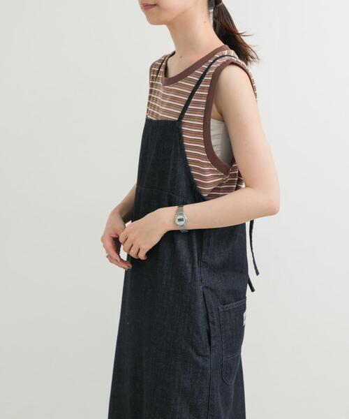 Lee（リー）の「『別注』Lee×DOORS　キャミワンピース（ワンピース・レディース・ライトブルー/ブラウン/ワンウォッシュ・ONE）」の6枚目の写真