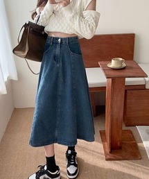 REBALANCE（リバランス）の「Aラインデニムスカート（スカート）」