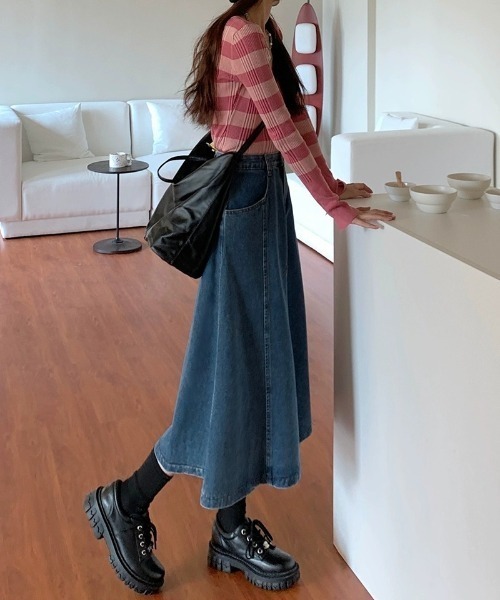 REBALANCE(リバランス)の「Aラインデニムスカート(スカート・レディース・A・MEDIUM/LARGE/X-LARGE)」の7枚目の写真