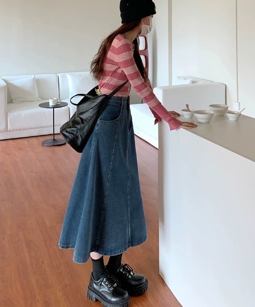 REBALANCE(リバランス)の「Aラインデニムスカート(スカート・レディース・A・MEDIUM/LARGE/X-LARGE)」の9枚目の写真