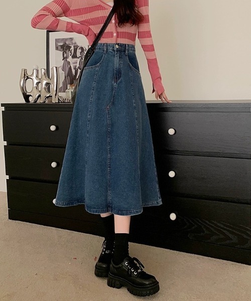 REBALANCE(リバランス)の「Aラインデニムスカート(スカート・レディース・A・MEDIUM/LARGE/X-LARGE)」の11枚目の写真