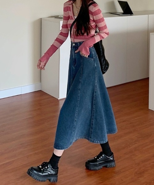 REBALANCE(リバランス)の「Aラインデニムスカート(スカート・レディース・A・MEDIUM/LARGE/X-LARGE)」の13枚目の写真