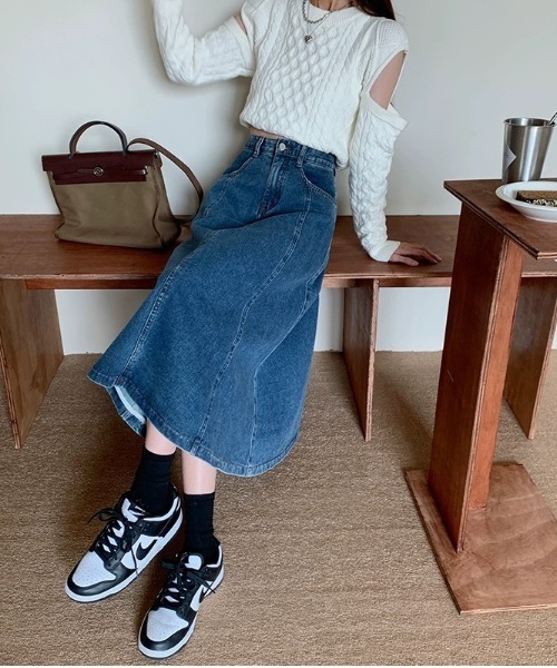 REBALANCE(リバランス)の「Aラインデニムスカート(スカート・レディース・A・MEDIUM/LARGE/X-LARGE)」の16枚目の写真