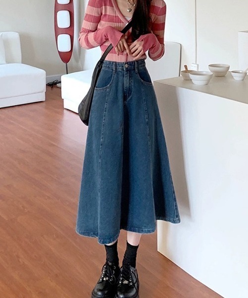 REBALANCE(リバランス)の「Aラインデニムスカート(スカート・レディース・A・MEDIUM/LARGE/X-LARGE)」の18枚目の写真