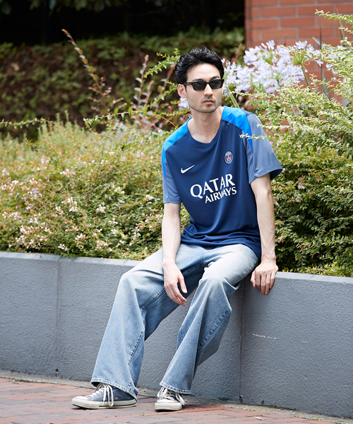 PARIS SAINT-GERMAIN(パリサンジェルマン)の「【NIKE / ナイキ】 PSG M NK DF STRK SS TOP K HJ7758(Tシャツ/カットソー・メンズ・ネイビー・SMALL/MEDIUM/LARGE/X-LARGE/XX-LARGE)」の4枚目の写真